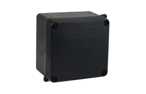 Caja Estanca 100x100x55mm IP55 / IK08 - sin Conos - Negro 815N — Solera — SOLERA