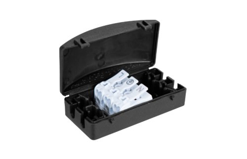 Caja Conexión 73x72x32mm con Terminal 3P- 16A 450VAC IP20 BK-L3P — Solera — SOLERA