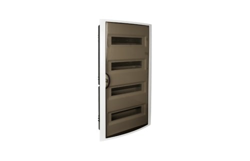 Tablero Embutido 56 Módulos IP40 / IK08 - Blanco, Puerta Fume 5270PF — Solera — SOLERA