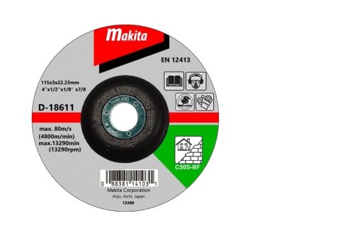 Disco de Corte 115mm Acero Inoxidable 115x2 B-12217 — Makita — MAKITA