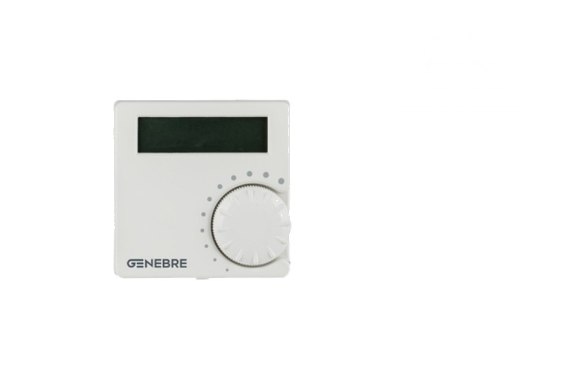 Crono Termostato Semi-empotrado 138x86x23mm 5V 391300 — Genebre — GENEBRE