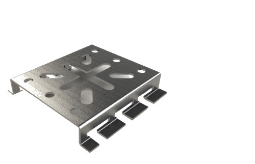 Soporte Universal 180x100mm Galvanizado 2/0358 — Basor — Basor