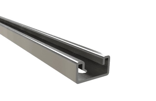 Perfil Riel 41x21mm 3M. - Galvanizado 21x41x2 2/0235 — Basor — BASOR
