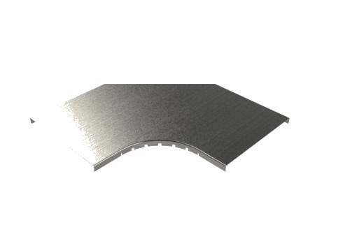 Tapa Curva Horizontal 100mm Galvanizada en Caliente 2/1437 — Basor — Basor