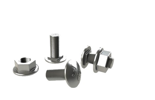 Pack Pernos con Tuerca M6x14mm Galvanizada 2/4356 — Basor — BASOR