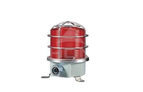 Baliza Xenón 125mm IP56 - Roja Estroboscopica, Alimentación 110VAC SH1S — Qlight — QLIGHT