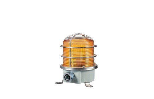 Baliza Xenón 125mm IP56 - Ambar Estroboscopica, Alimentación 220VAC SH1S — Qlight — QLIGHT