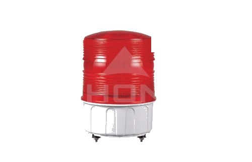 Baliza Xenón 150mm IP44 - Roja Estroboscopica, Alimentación 110VAC S150US — Qlight — QLIGHT
