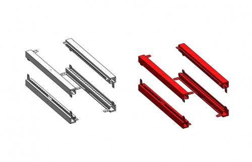 Perfil Lateral Externo Neo 400mm Gabinete Neo IP55 620400 — Tekpan — TEKPAN