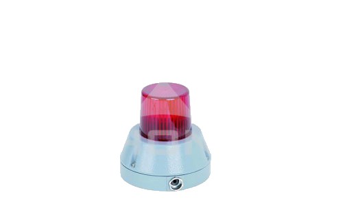 Baliza Xenón 72mm IP65 - Roja Estroboscopica, Alimentación 230VAC 15J IP66 741032313 — Auer Signal — AUER SIGNAL