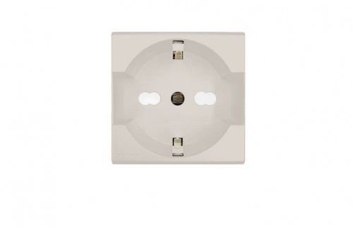 Tomacorriente Schuko Beige 1 Módulo 16A 2P+T 250V 223302 — Sinthesi — SINTHESI