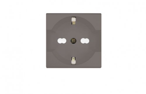 Tomacorriente Schuko Café 1 Módulo 16A 2P+T 250V 223303 — Sinthesi — SINTHESI