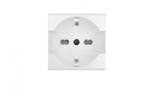 Tomacorriente Schuko Blanco 1 Módulo 16A 2P+T 250V 223301 — Sinthesi — SINTHESI