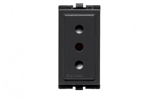 Tomacorriente Noir 1 Módulo 10A 2P+T 250V 173006 — Sinthesi — SINTHESI