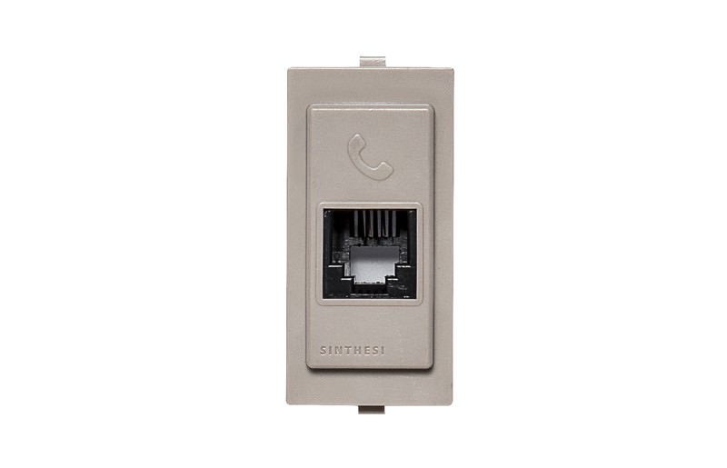 Toma Telefónica Beige RJ11 174002 — Sinthesi — SINTHESI