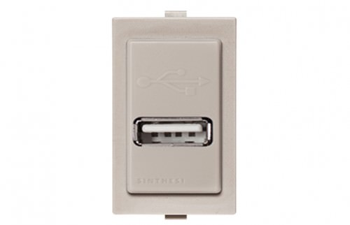 Cargador USB Beige 1A 5V 174702 — Sinthesi — SINTHESI