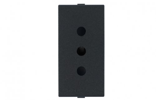 Tomacorriente Carbón 1 Módulo 10A 2P+T 250V 443010 — Sinthesi — SINTHESI