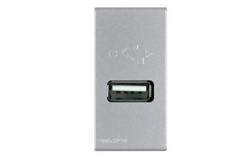 Cargador USB Plata 1A 5V 444712 — Sinthesi — SINTHESI