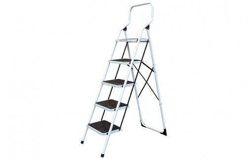 Escalera de Acero 5 Peldaños Capacidad: 150kg LY305 — Cpower — CPOWER