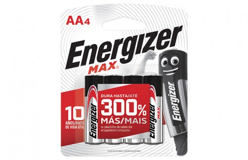 Pila Alcalina 4 X Aa - Max E91 — Energizer — Energizer