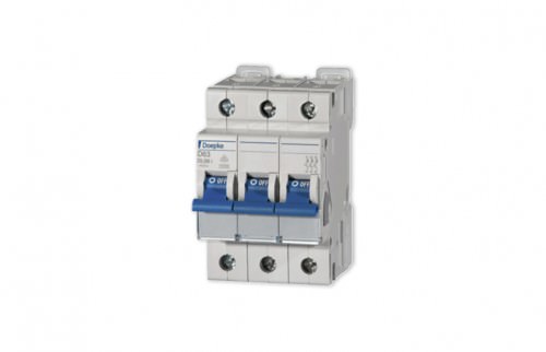 Interruptor automático 3x10A 400V 10kA curva D DLS 270610670 Doepke — Doepke