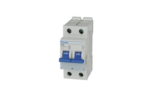 Interruptor automático 2x50A 230/400V 10kA curva C DLS 270610360 Doepke — Doepke