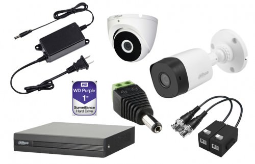 Kit 8 Cámaras Hdcvi Interior / Exterior 12V 1A 25 Mts HDCVI8CAM-4E-4I — Dahua — DAHUA