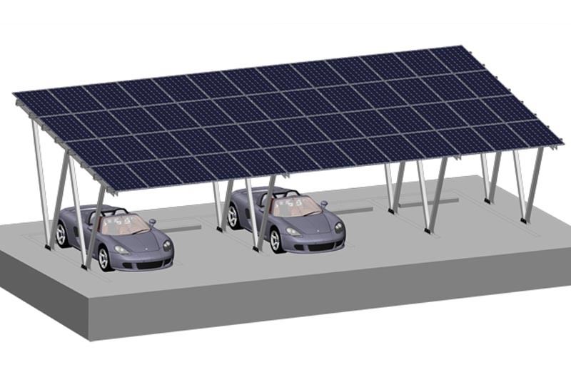 Estacionamiento Solar 2 Automóviles - 20° 2V 1956 992 40mm — Antai — ANTAI