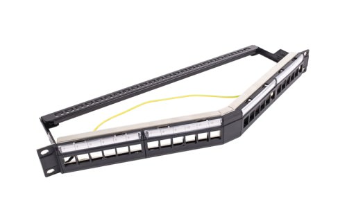 Patch Panel Angulado 24 Puertos - Keystone LKPAN1U — Condenerg — CONDENERG