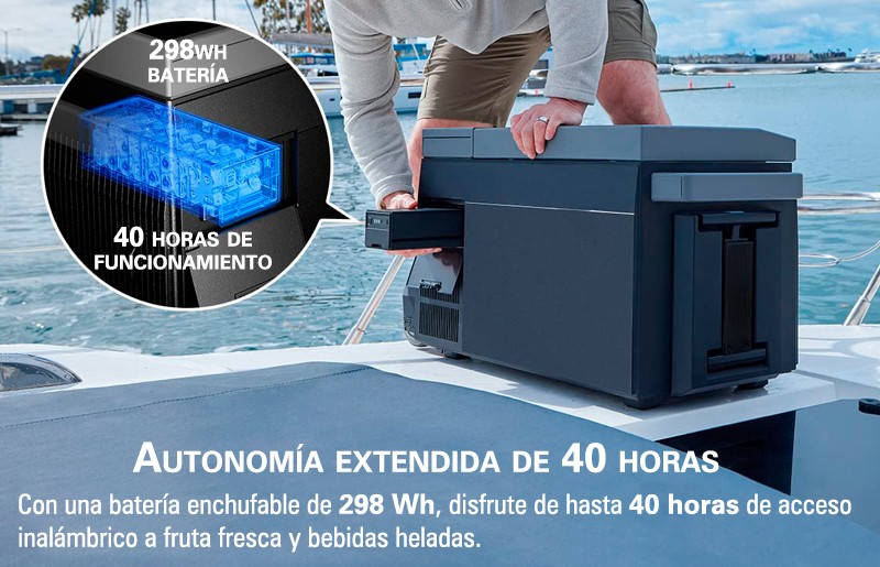 Bateria Adicional Refrigerador Portatil Glacier Autonomia 298Wh Bater — Ecoflow — ECOFLOW