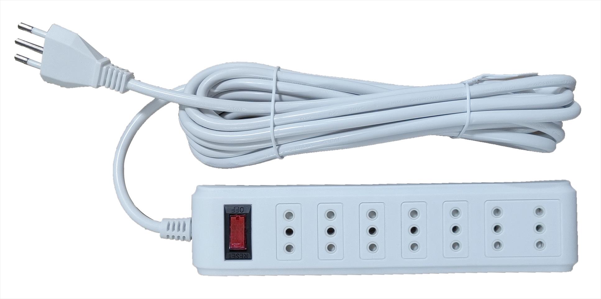 Pack 24 Alargador Mult 5MT Blanco (12 7P 56403932+26408234 (FNX5640234) — Otras Marcas
