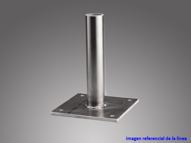 Mastil Aluminio 5MTS Con Base Soldada MBMAST5M (201652104) — Otras Marcas