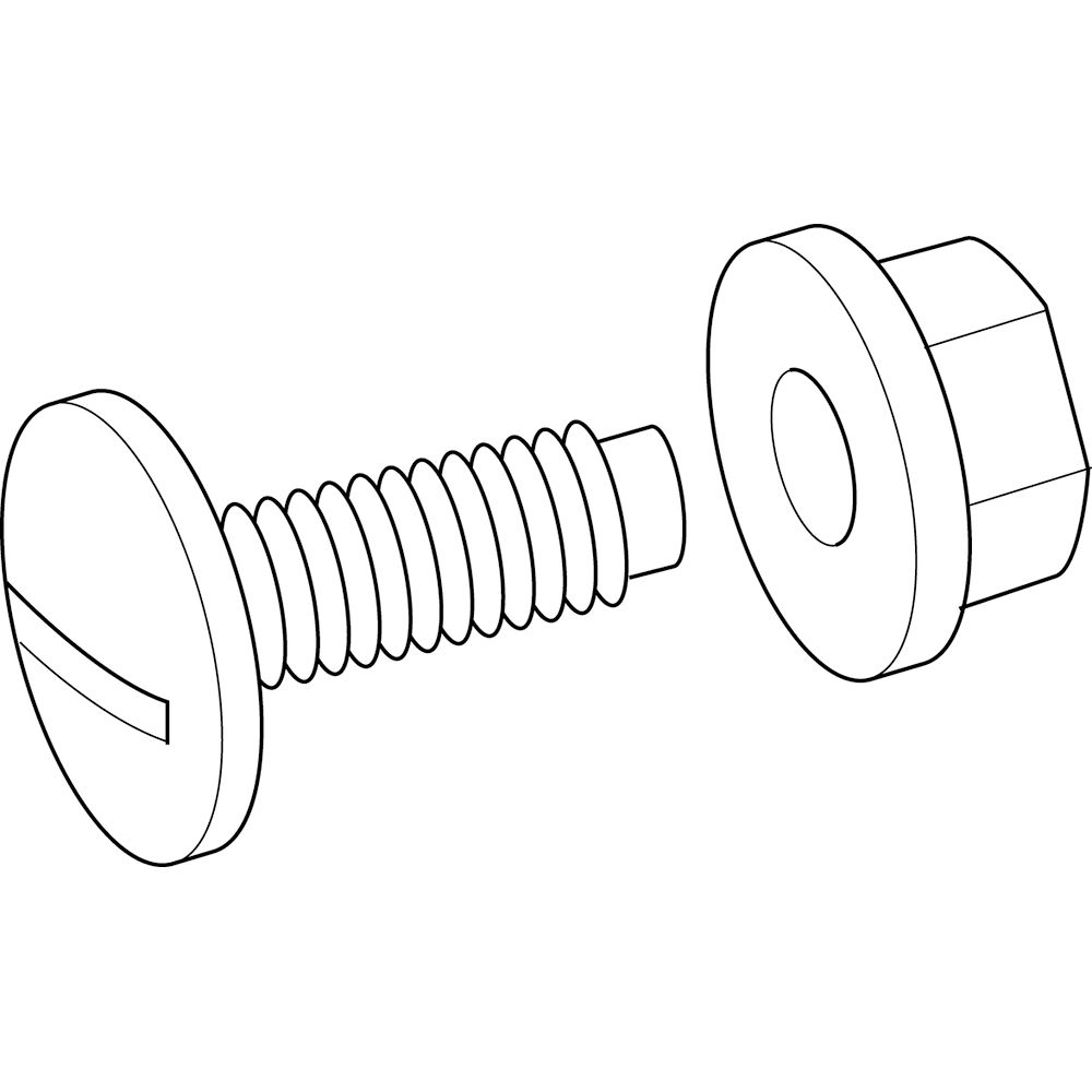 Perno y Tuerca PVC 637953 — Legrand — Legrand