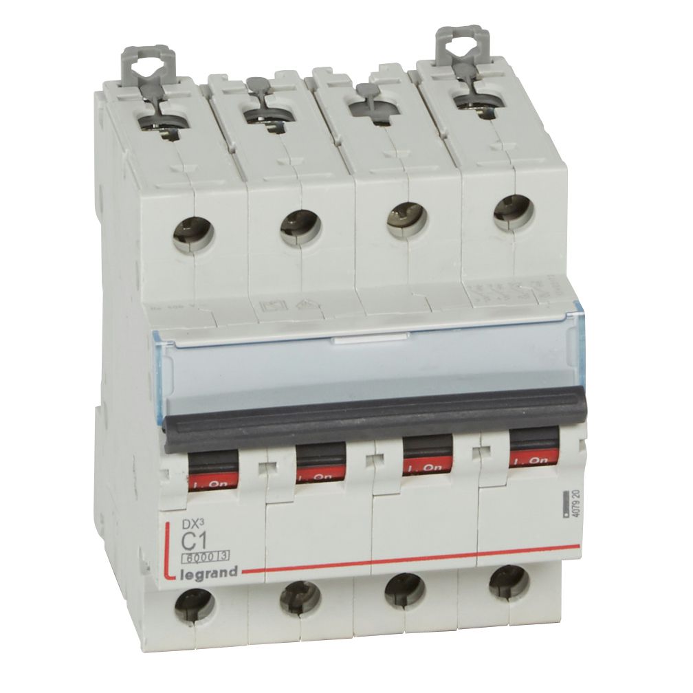 Interruptor automático 4x1A 10kA curva C DX3 407920 Legrand — Legrand