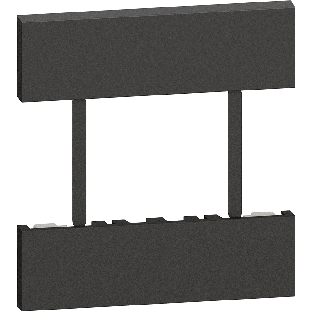 Cubretecla Módulo Toma Estándar Interruptor x2 Negro KG52 — Legrand — Legrand