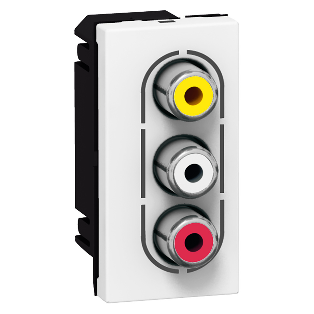 Toma 3 Rca Hembra Mosaic 78754 — Legrand — Legrand