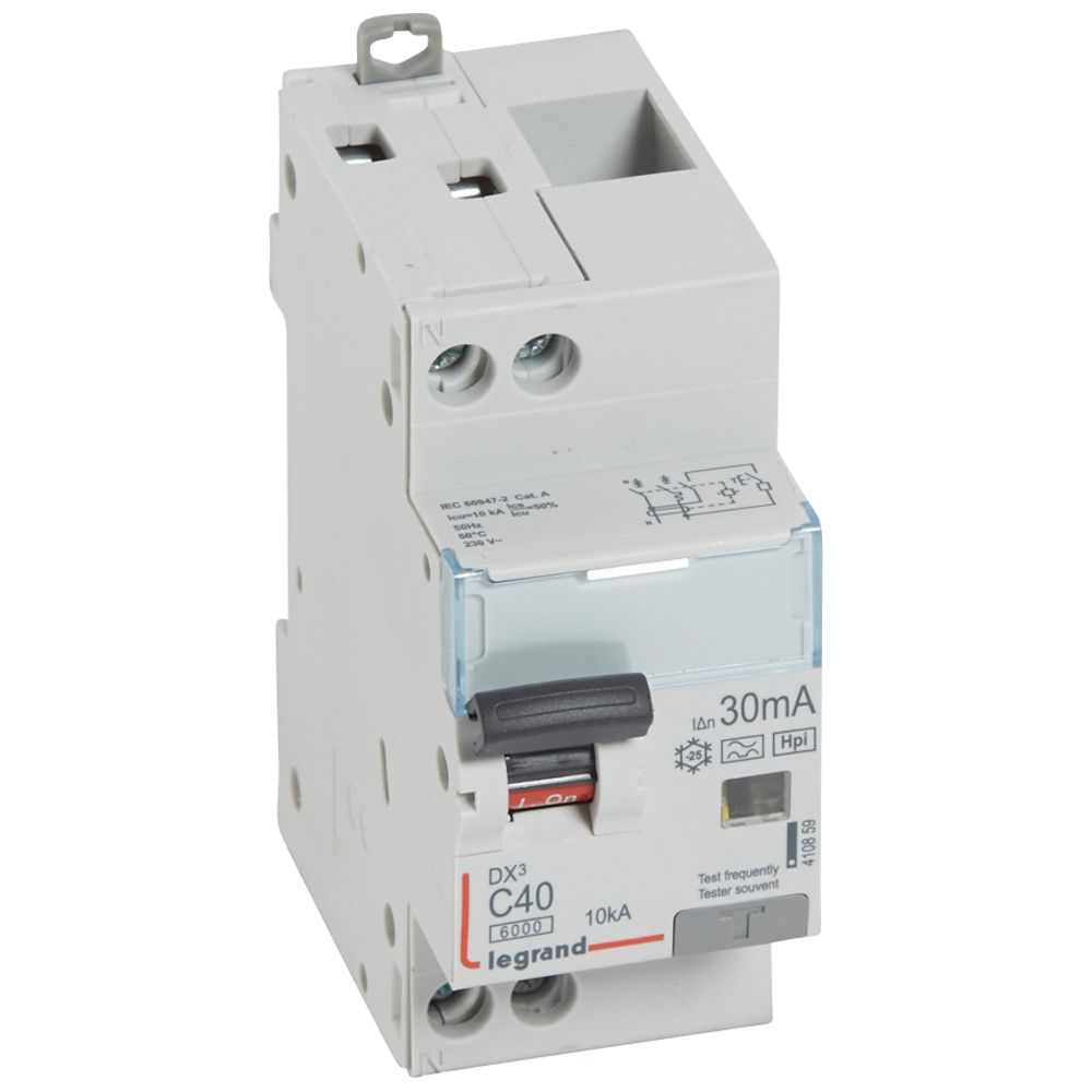 Interruptor DIFERENCIAL 1x 40A+N 30mA-HPI 230V 410859 Legrand — Legrand