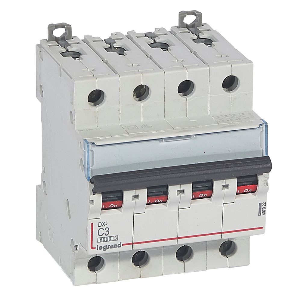 Interruptor automático 4x3A 10kA curva C 407922 Legrand — Legrand