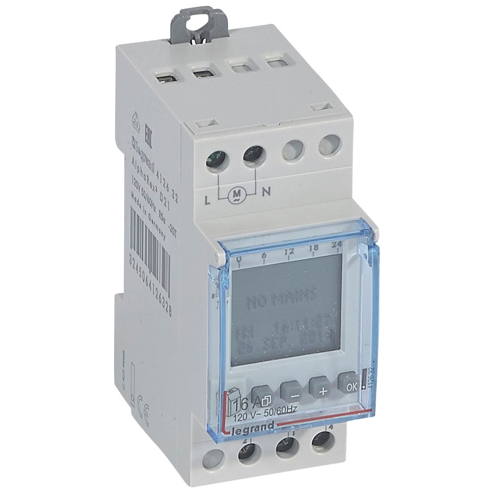 Interruptor HOR DIG 1 SEMANAL 120V 412632 Legrand — Legrand