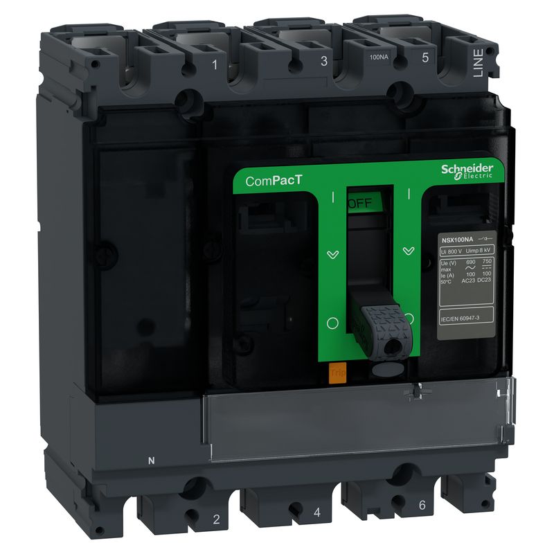 Interruptor caja moldeada 4x100A C104100S Schneider — Schneider Electric