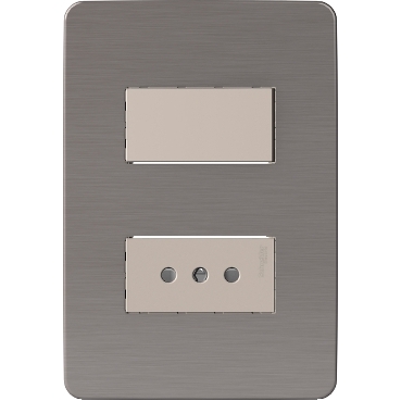 Placa Armada 1 Tomacorriente + Interrupt S713208694 — Schneider Electric — Schneider Electric