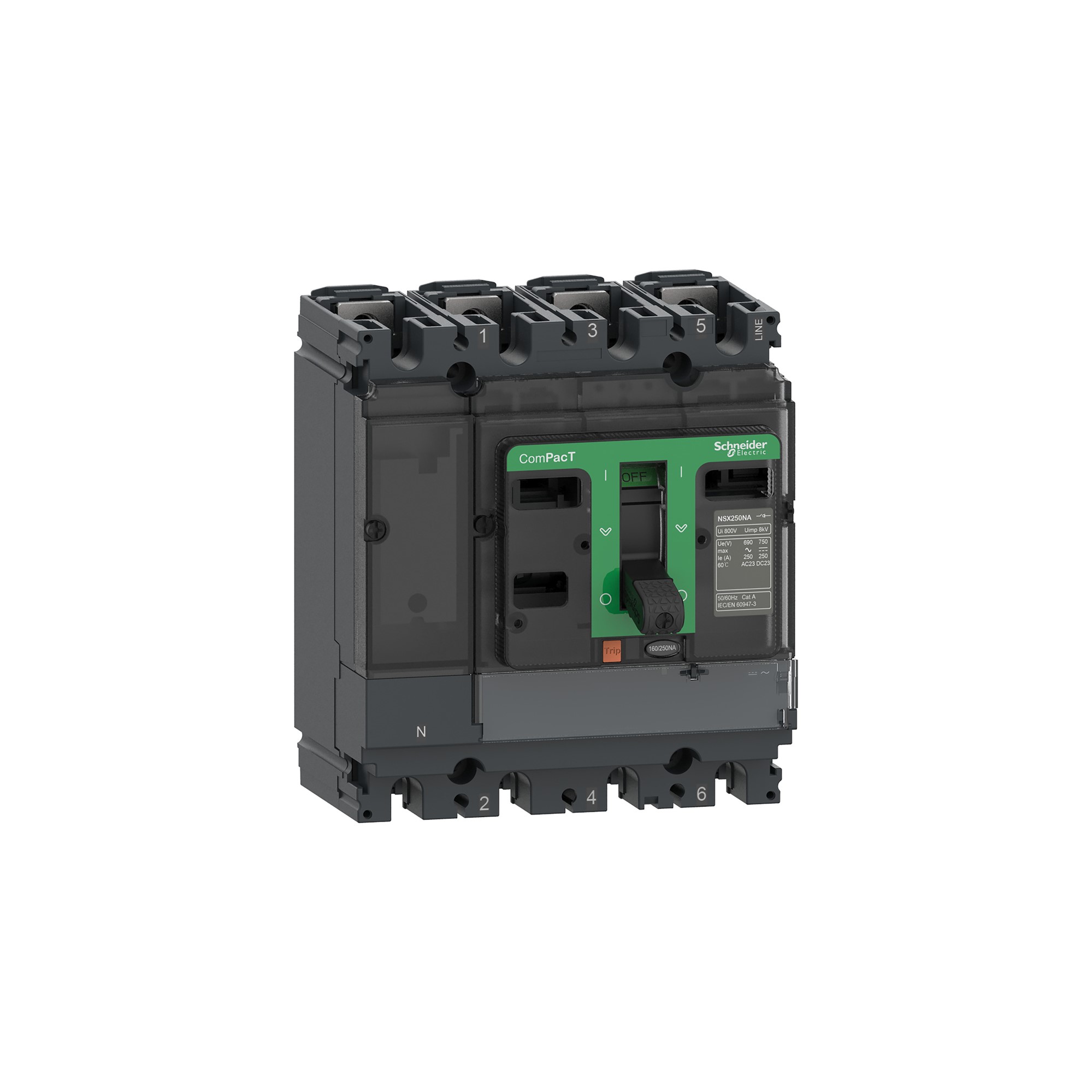 Interruptor caja moldeada 4x160A C164160S Schneider — Schneider Electric