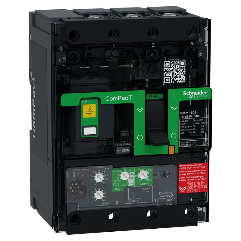 Interruptor caja moldeada 3x100A C11B34V100B Schneider — Schneider Electric
