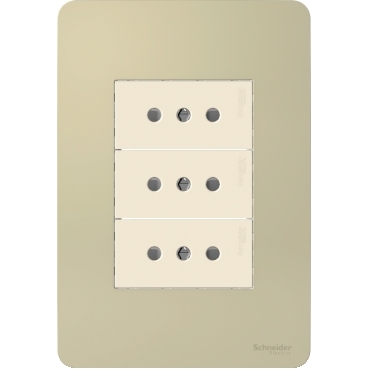 Placa Armada 3 Tomacorrientes Orion Hori S713328234 — Schneider Electric — Schneider Electric