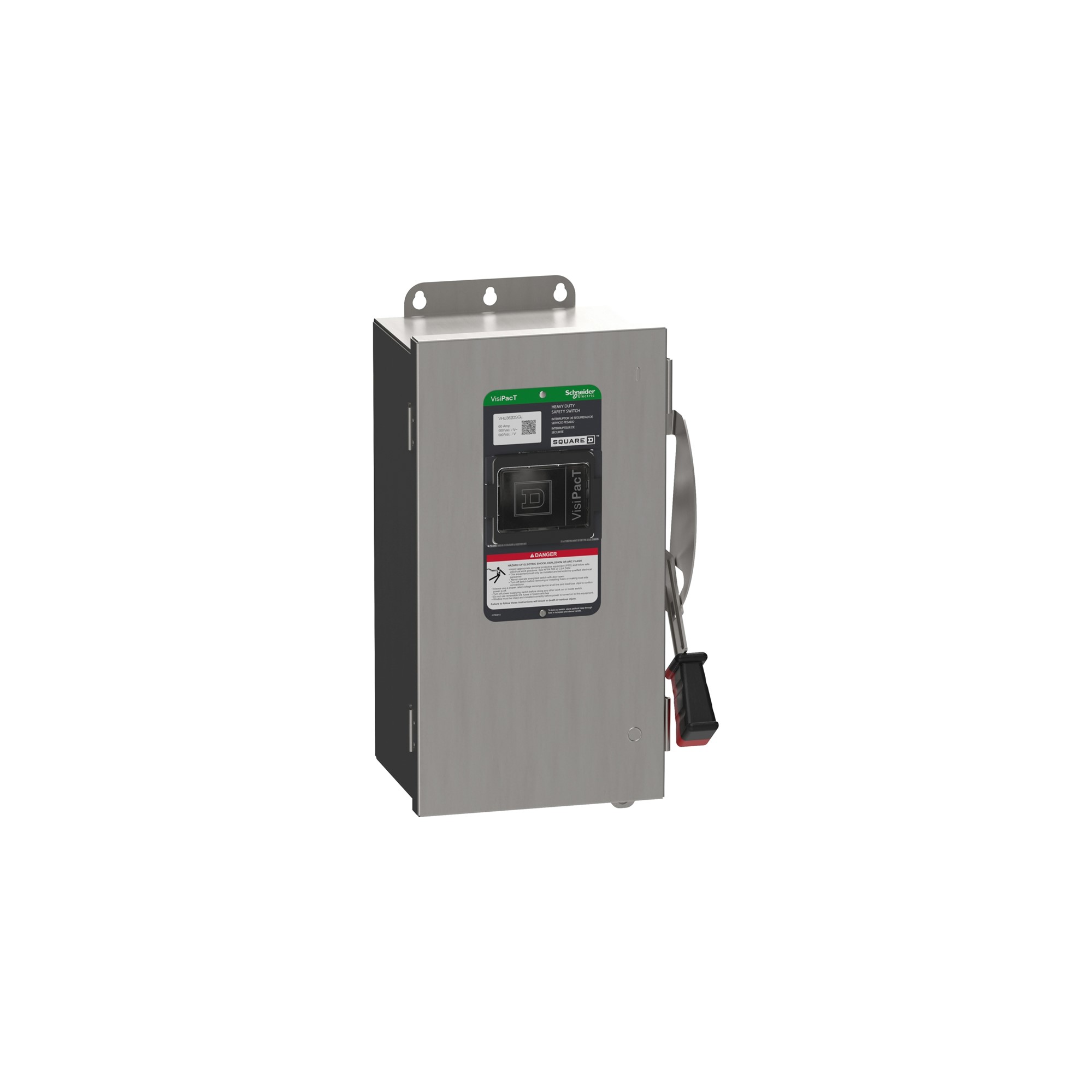 Interruptor Visipact 60A sin Fusible con Ventana NEMA 4X 600V VHU362DSGL — Schneider Electric — Schneider Electric
