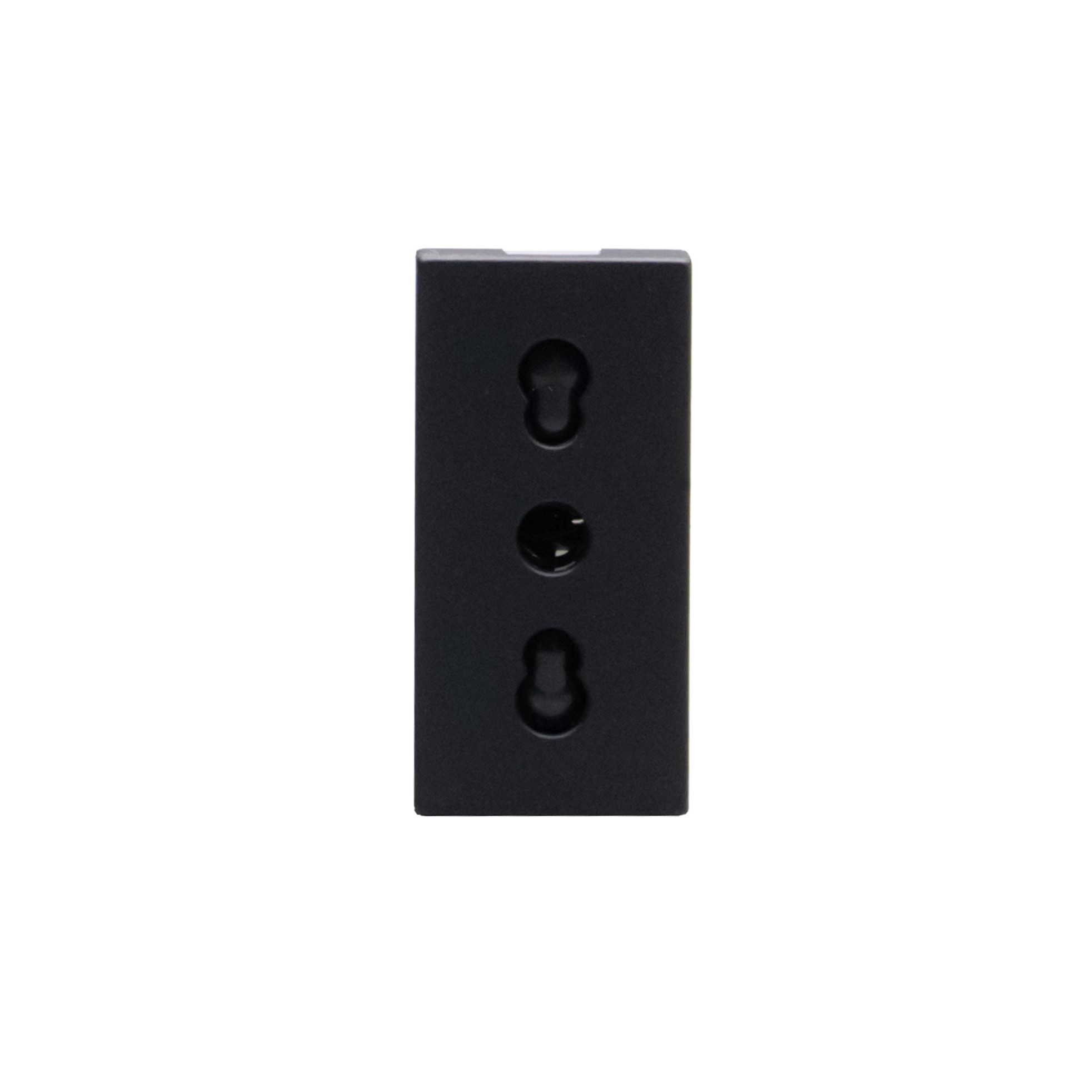 Toma Estándar Italiano 2P+T 10/16A Negro JB4180 — BTicino — Bticino