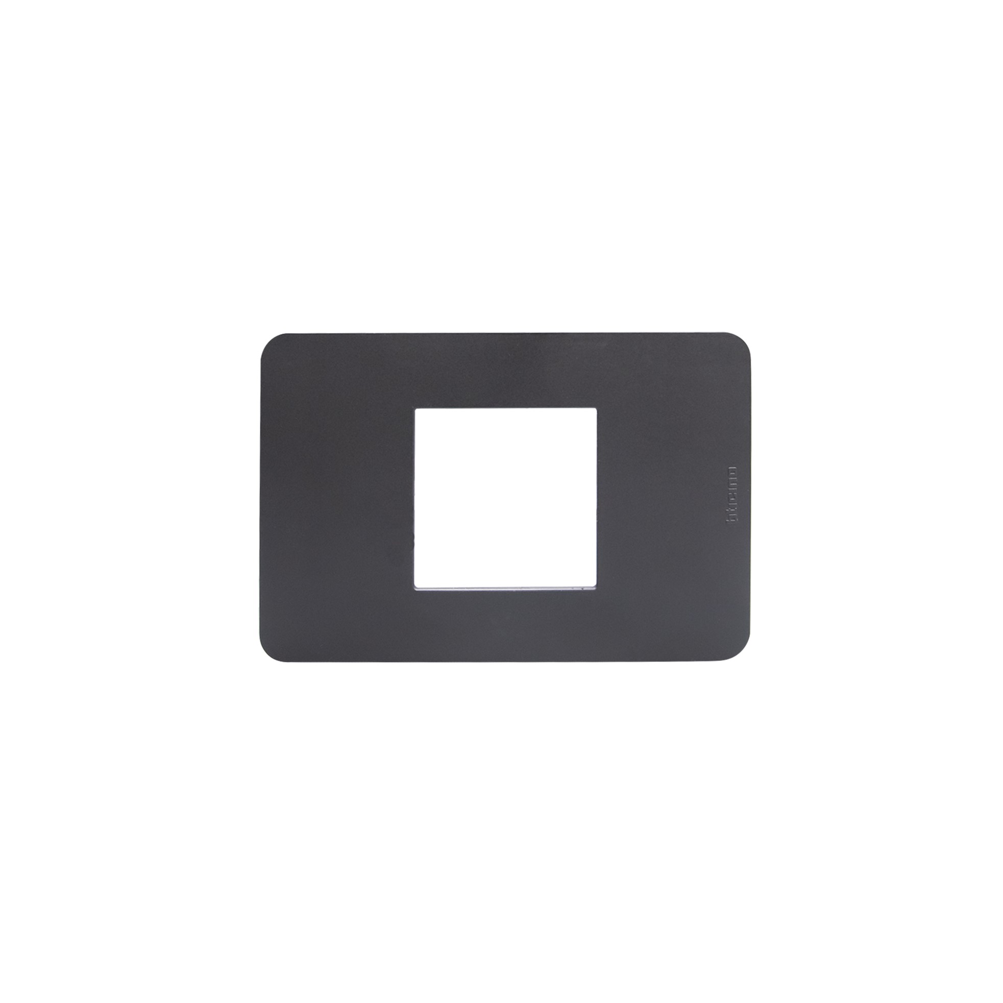 Placa 2P Cent Negro JA4819JB — BTicino — Bticino