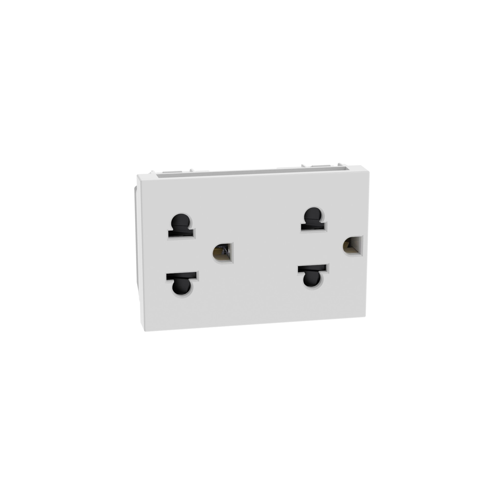 Toma Euro/us 2P+T Duplex Blanco JW4185 — BTicino — Bticino