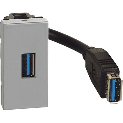 Conector USB a Preconec Gris JG4285P — BTicino — Bticino