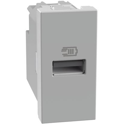 Cargador USB a 1 Módulo Gris JG4191A — BTicino — Bticino